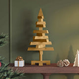 vidaXL Kerstbomen met standaard Naturel 60 cm Massief grenenhout