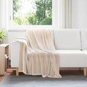 vidaXL plaid Beige 130 x 150 cm 0.5 kg Fleece