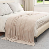 vidaXL plaid Beige 130 x 150 cm 0.5 kg Fleece