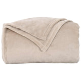 vidaXL plaid Beige 130 x 150 cm 0.5 kg Fleece