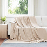vidaXL plaid Beige 130 x 150 cm 0.5 kg Fleece
