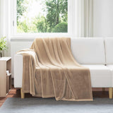 vidaXL plaid Beige 130 x 150 cm 0.5 kg Fleece