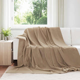 vidaXL plaid Beige 130 x 150 cm 0.5 kg Fleece