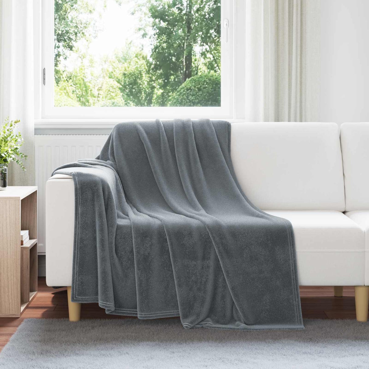 vidaXL plaid Beige 130 x 150 cm 0.5 kg Fleece