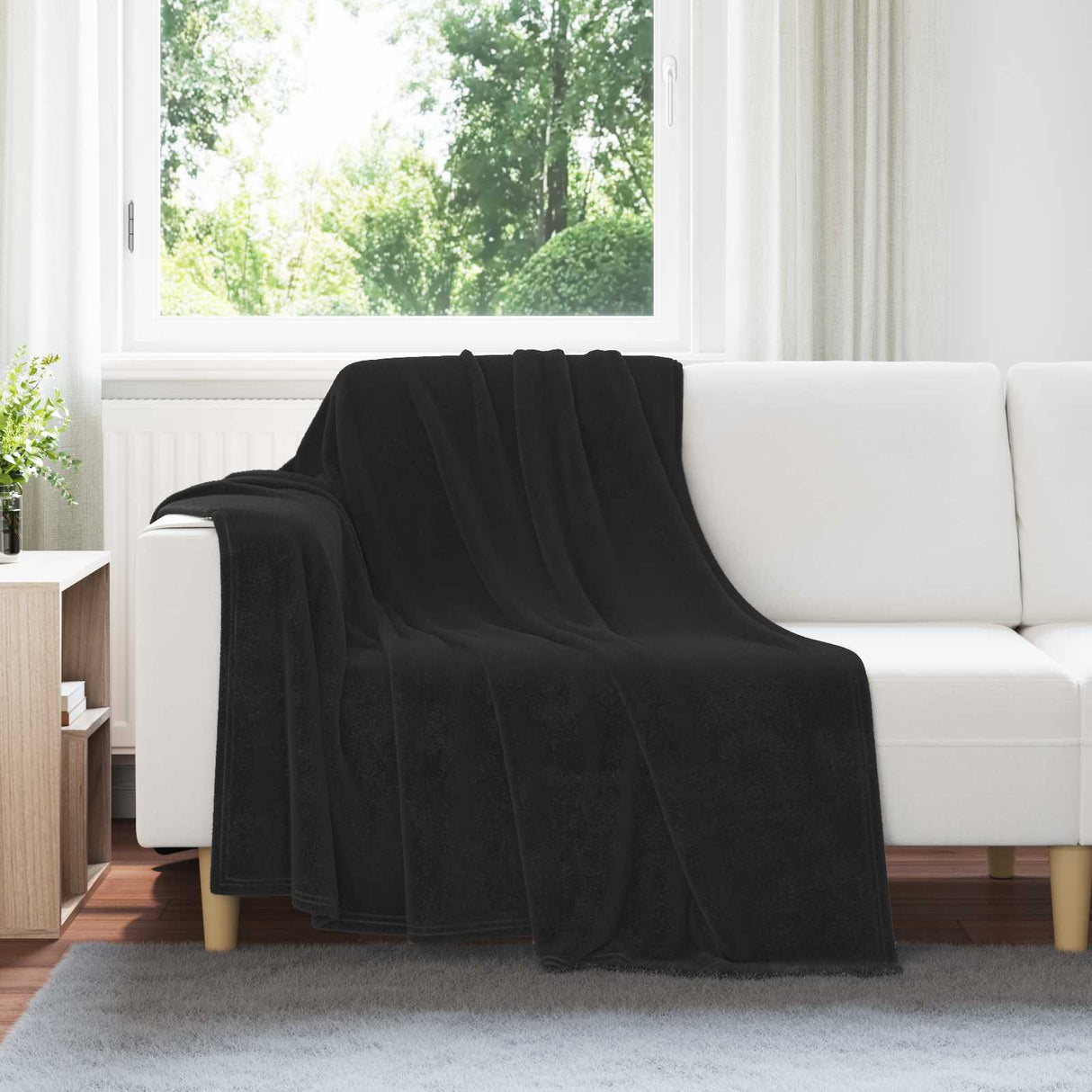 vidaXL plaid Beige 130 x 150 cm 0.5 kg Fleece