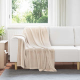 vidaXL plaid Beige 130 x 150 cm 0.5 kg Fleece