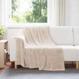 vidaXL plaid Beige 130 x 150 cm 0.5 kg Fleece