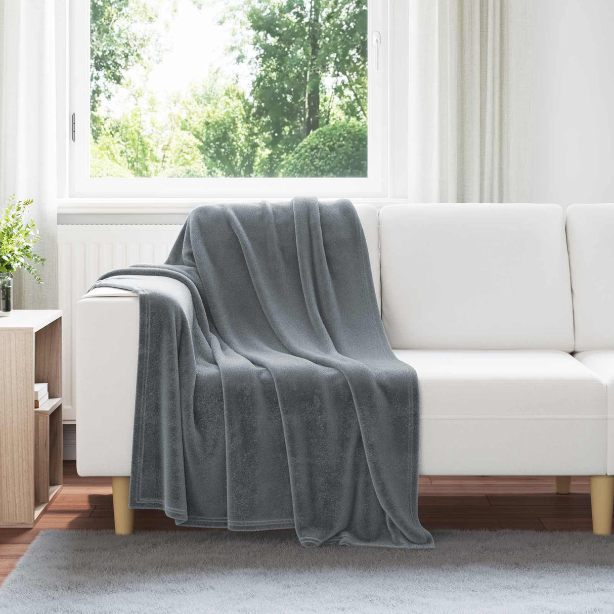 vidaXL plaid Beige 130 x 150 cm 0.5 kg Fleece