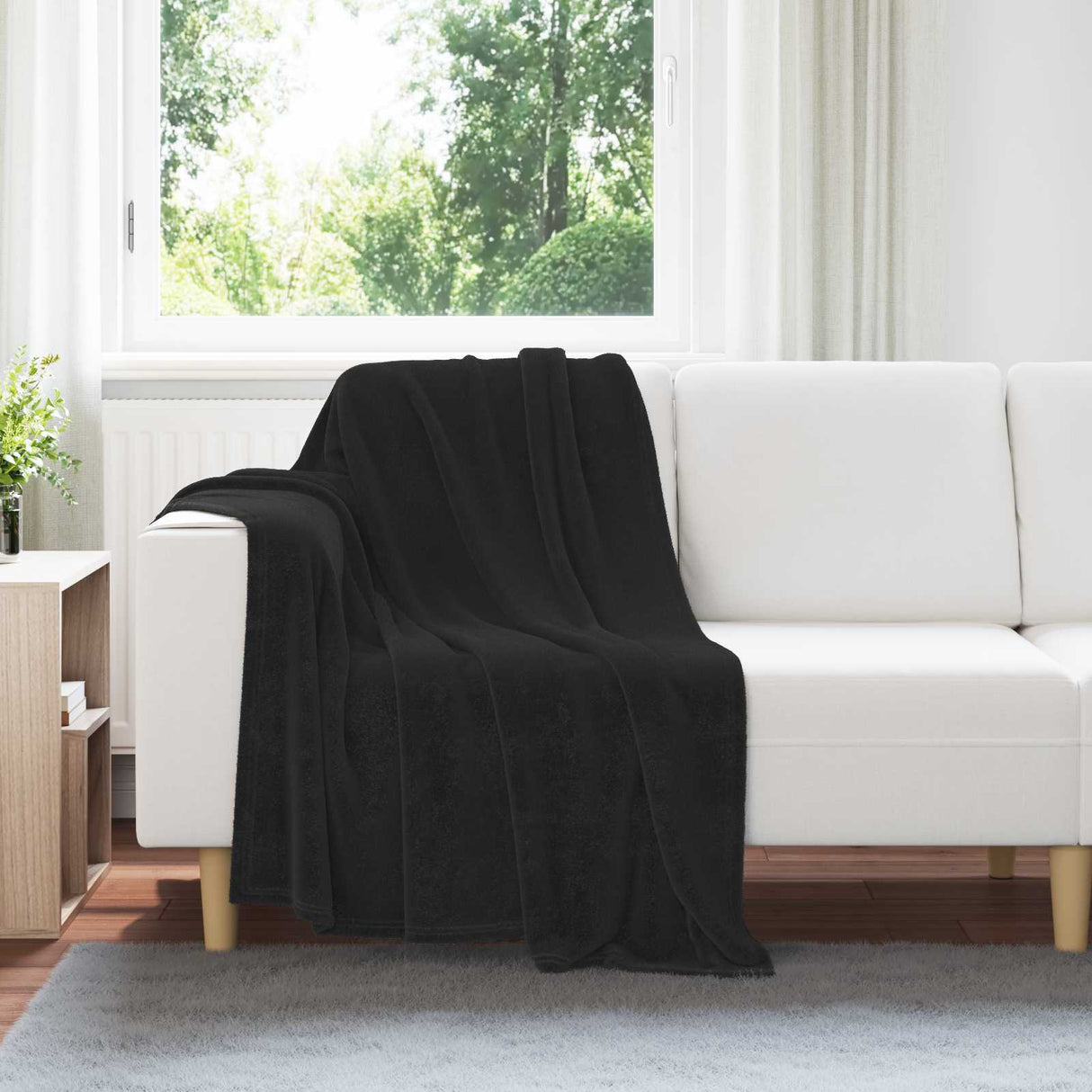 vidaXL plaid Beige 130 x 150 cm 0.5 kg Fleece