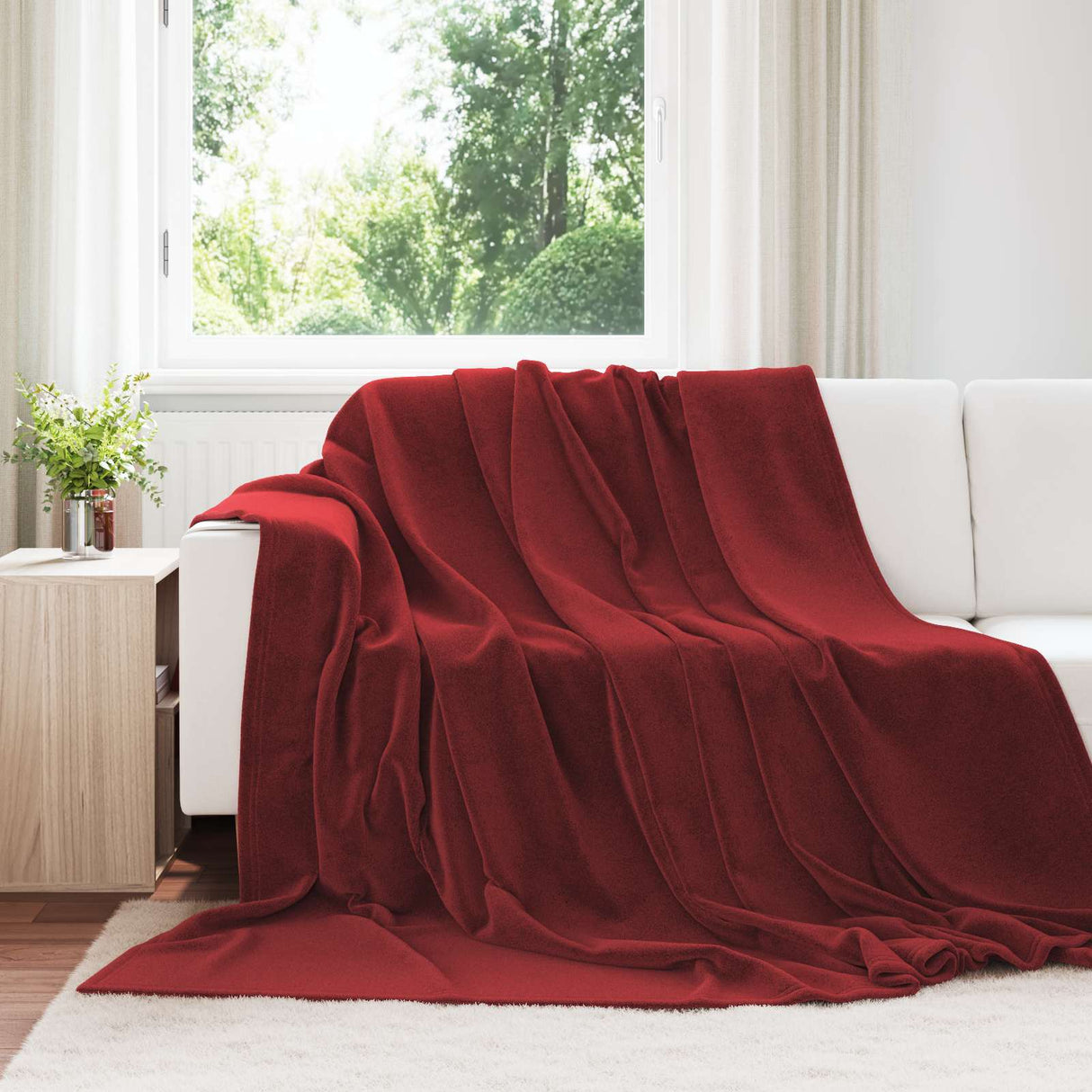 vidaXL plaid Beige 130 x 150 cm 0.5 kg Fleece