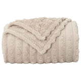 vidaXL Dekentje Beige 150 x 130 cm 0.45 kg Fleece