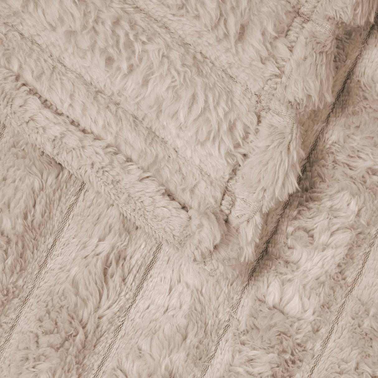 vidaXL Dekentje Beige 150 x 130 cm 0.45 kg Fleece
