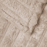 vidaXL Dekentje Beige 150 x 130 cm 0.45 kg Fleece