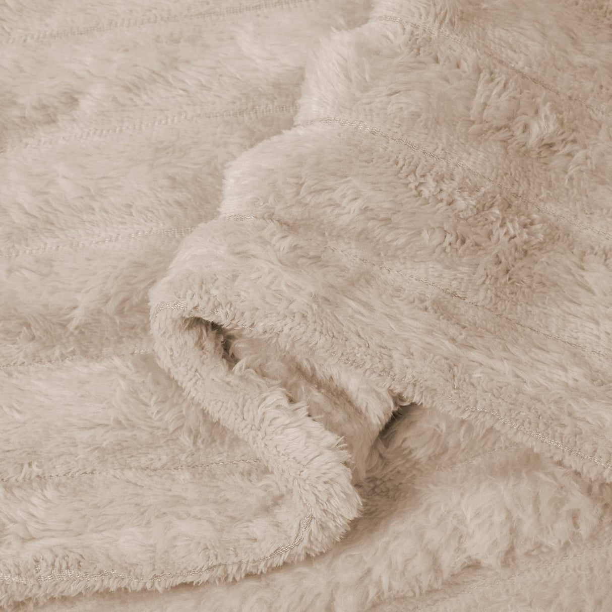 vidaXL Dekentje Beige 150 x 130 cm 0.45 kg Fleece