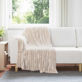 vidaXL Dekentje Beige 150 x 130 cm 0.45 kg Fleece