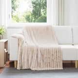 vidaXL Dekentje Beige 150 x 130 cm 0.45 kg Fleece