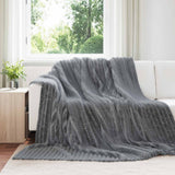 vidaXL Dekentje Beige 150 x 130 cm 0.45 kg Fleece