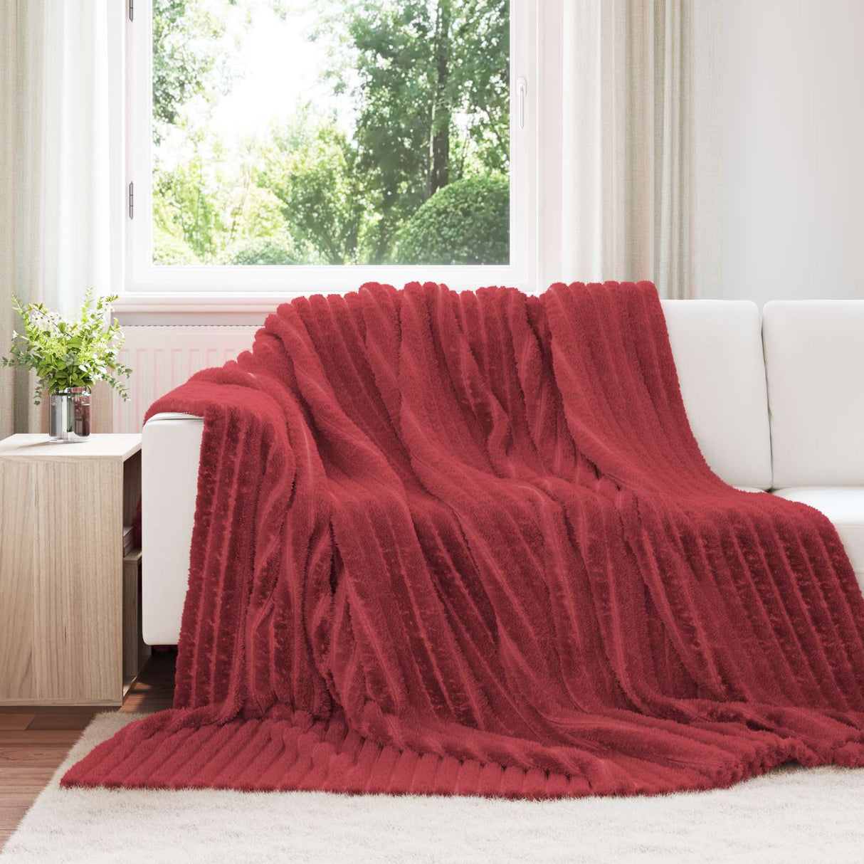 vidaXL Dekentje Beige 150 x 130 cm 0.45 kg Fleece