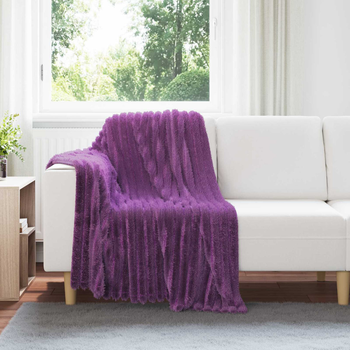 vidaXL Dekentje Beige 150 x 130 cm 0.45 kg Fleece