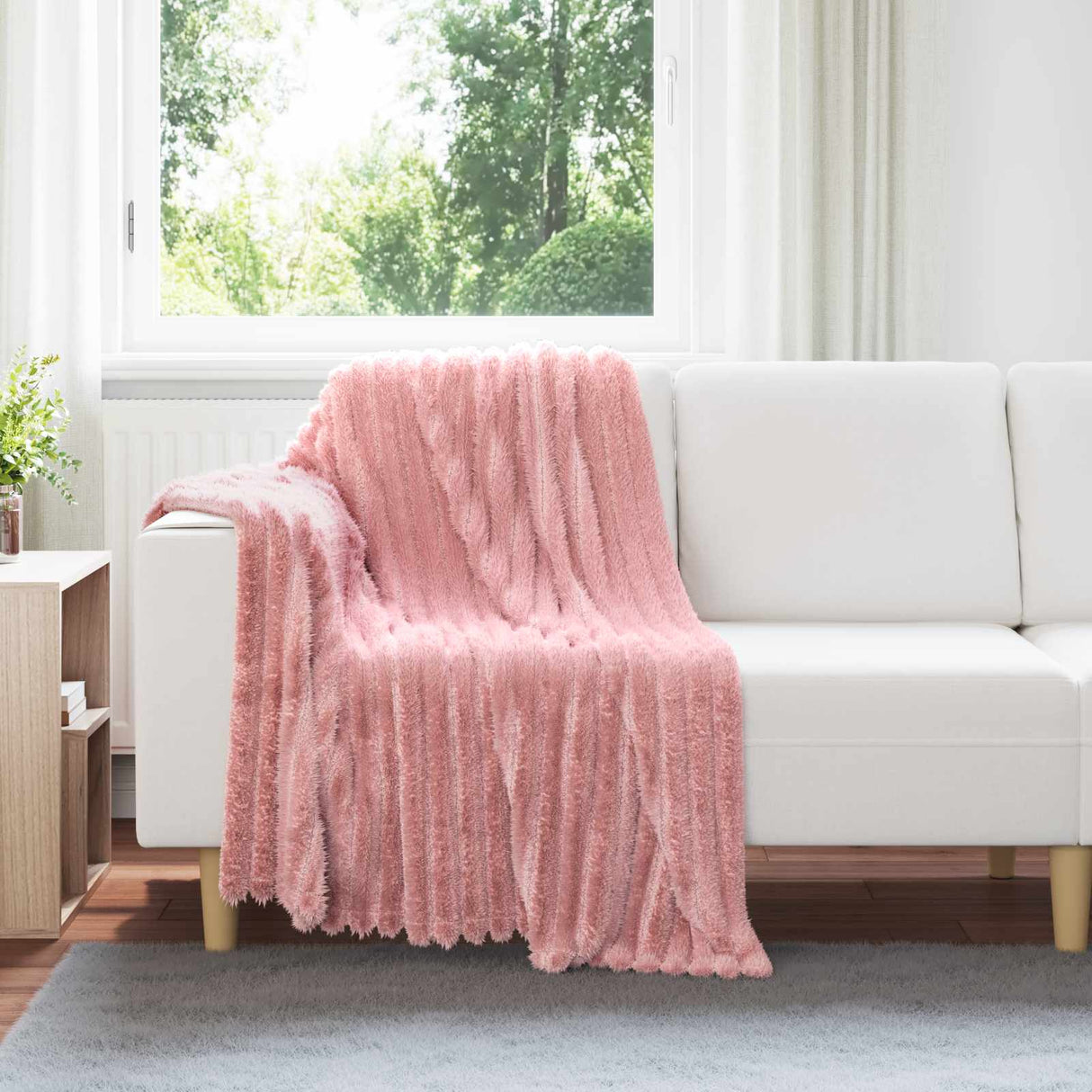 vidaXL Dekentje Beige 150 x 130 cm 0.45 kg Fleece