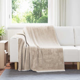 vidaXL plaid Beige 130 x 150 cm 1 kg Fleece