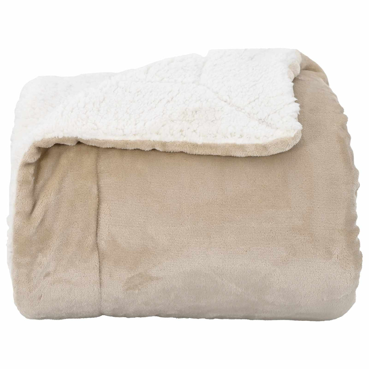 vidaXL plaid Beige 130 x 150 cm 1 kg Fleece