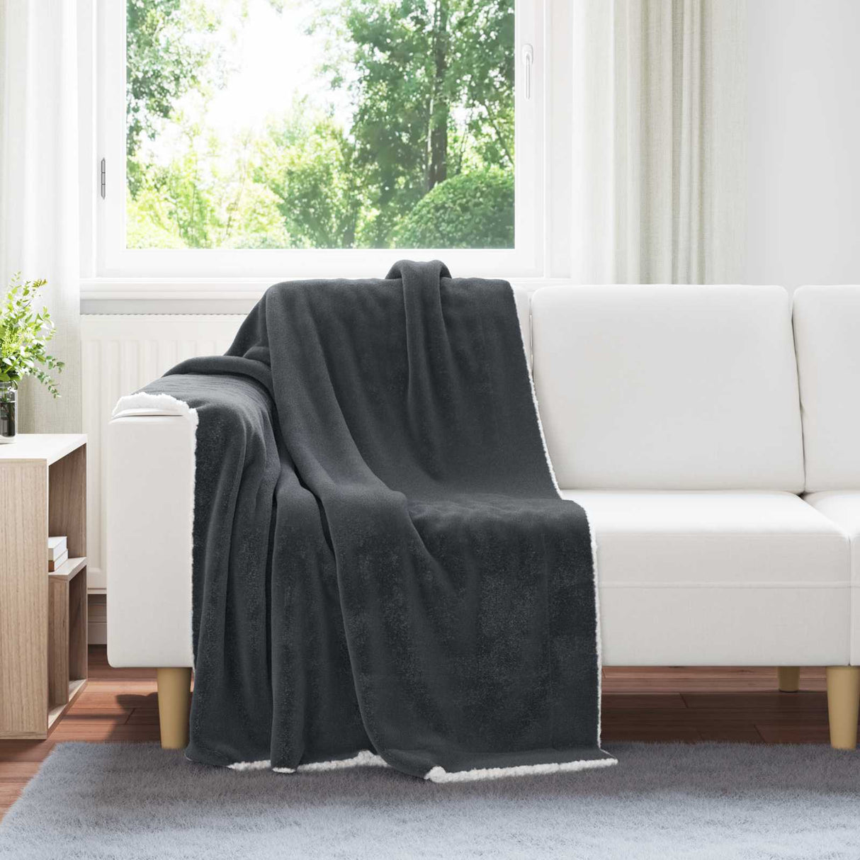 vidaXL plaid Beige 130 x 150 cm 1 kg Fleece