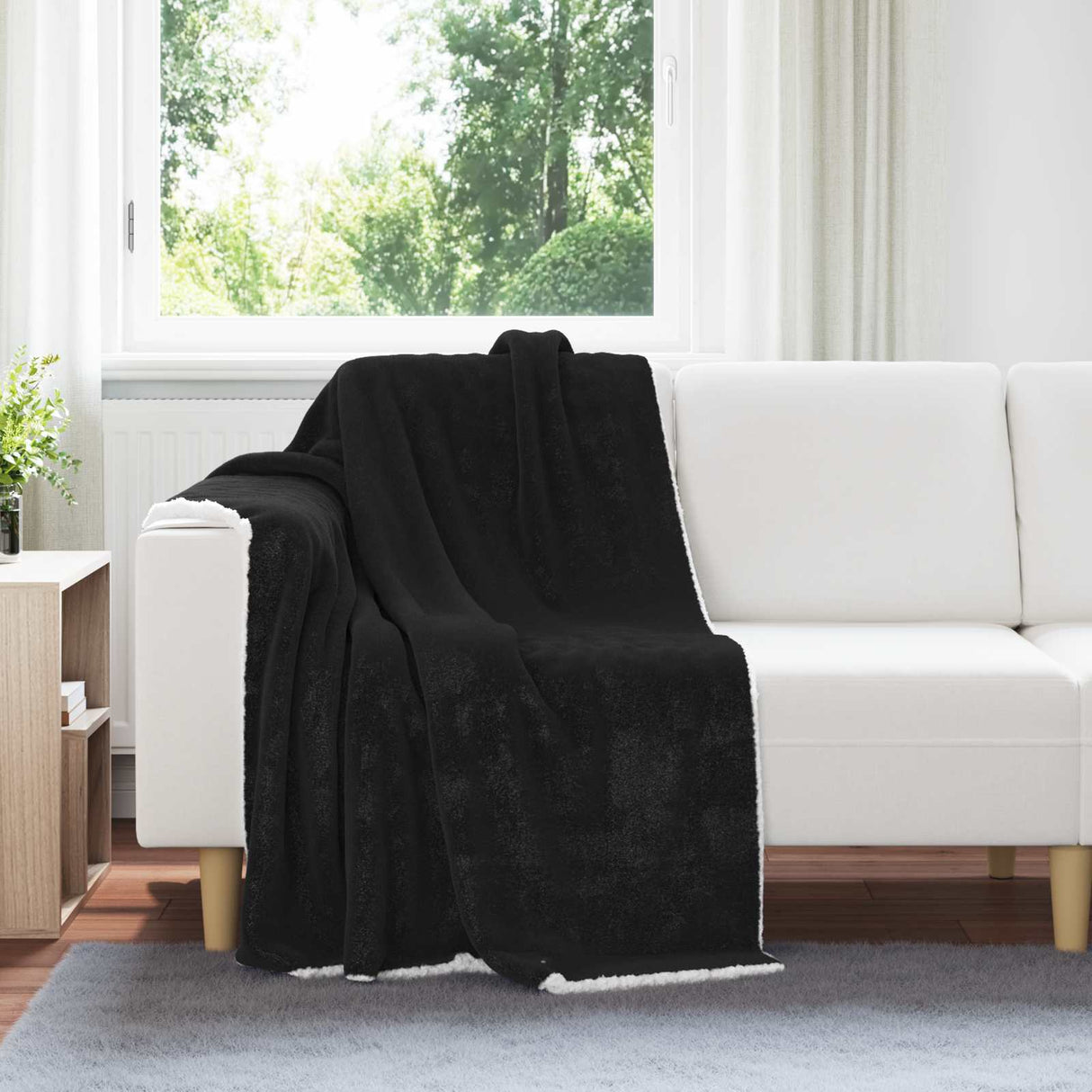vidaXL plaid Beige 130 x 150 cm 1 kg Fleece