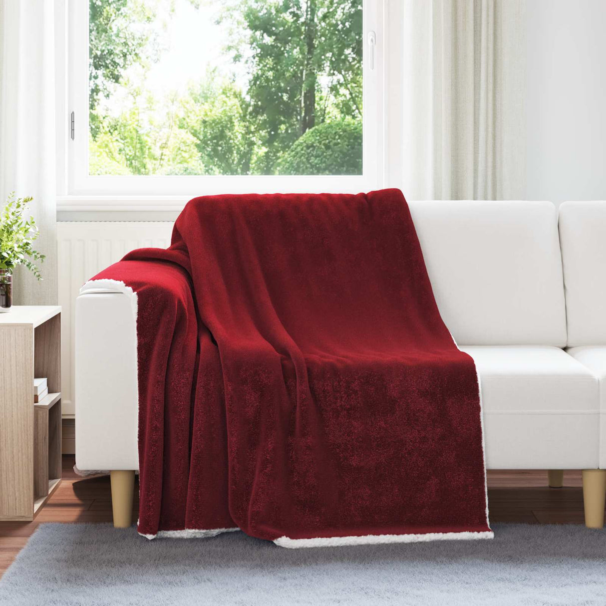 vidaXL plaid Beige 130 x 150 cm 1 kg Fleece