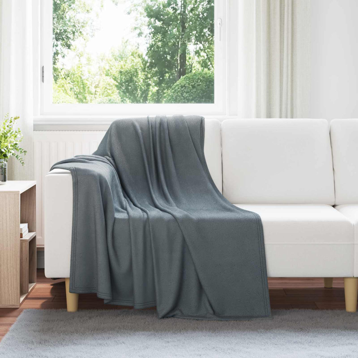 vidaXL throw Beige 170 x 130 cm 0.33 kg Fleece