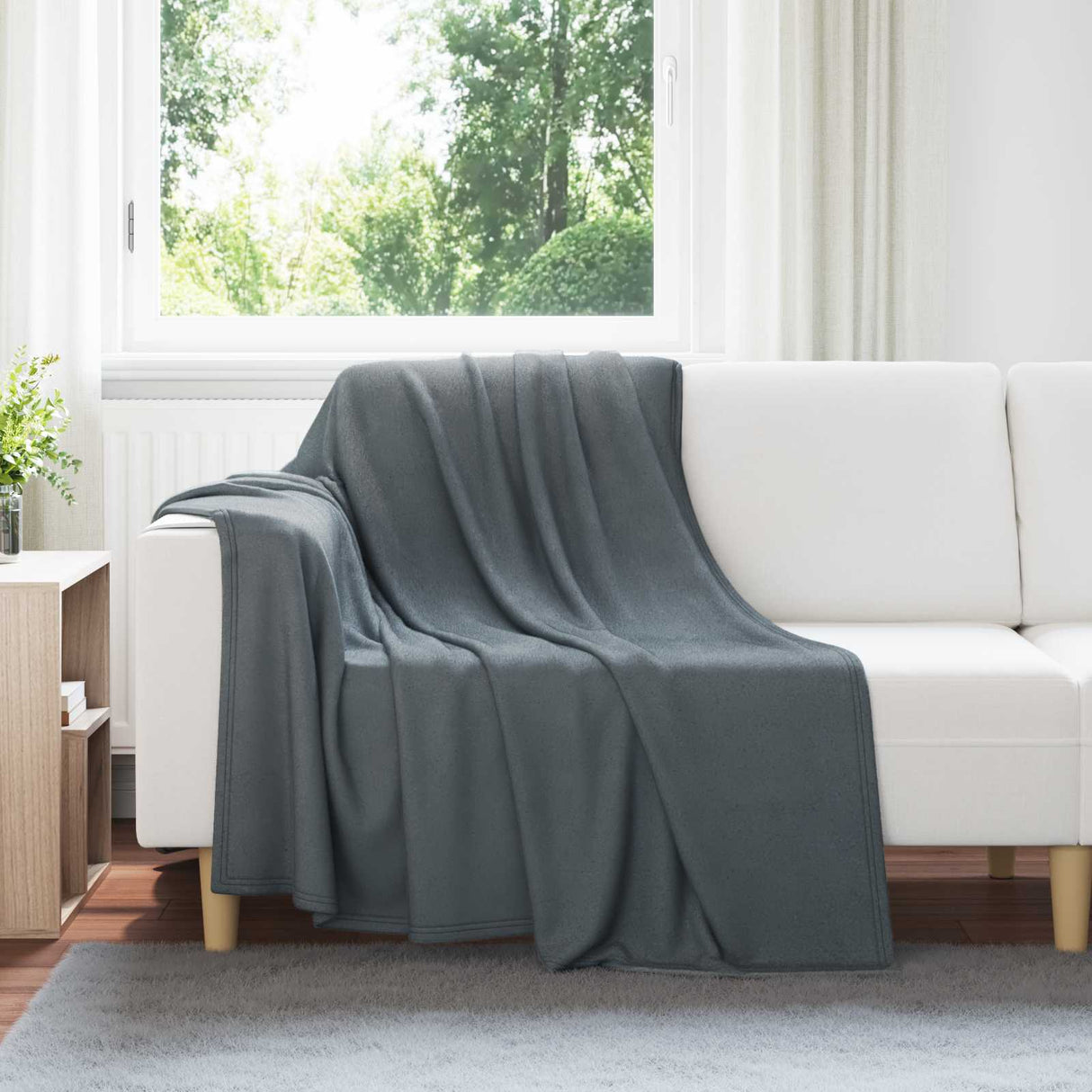 vidaXL throw Beige 170 x 130 cm 0.33 kg Fleece