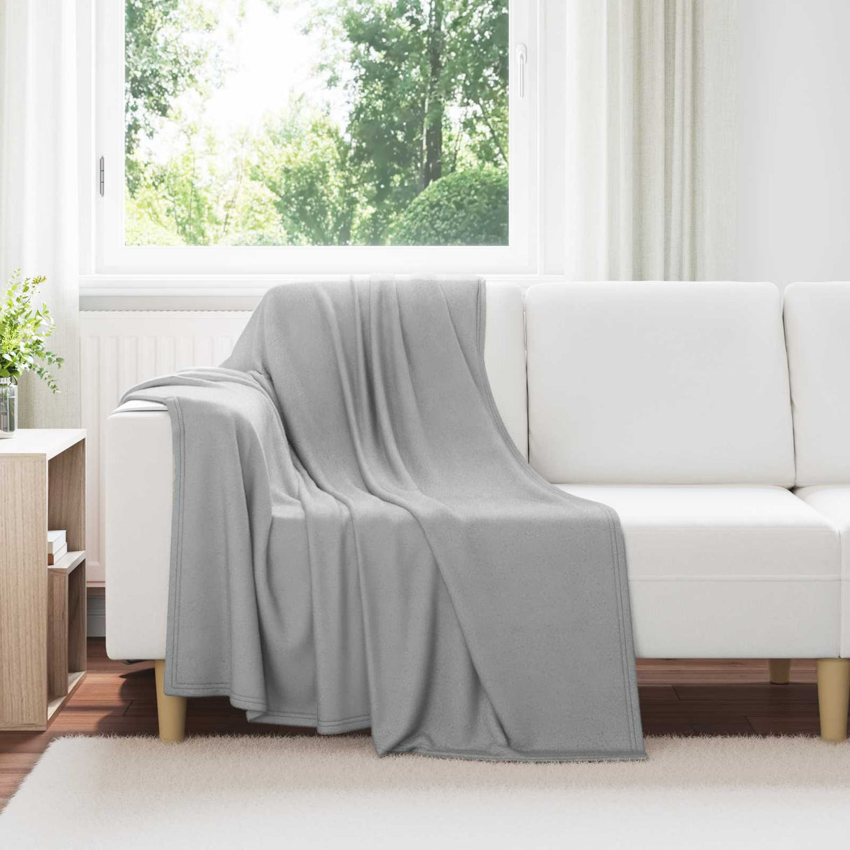 vidaXL throw Beige 170 x 130 cm 0.33 kg Fleece