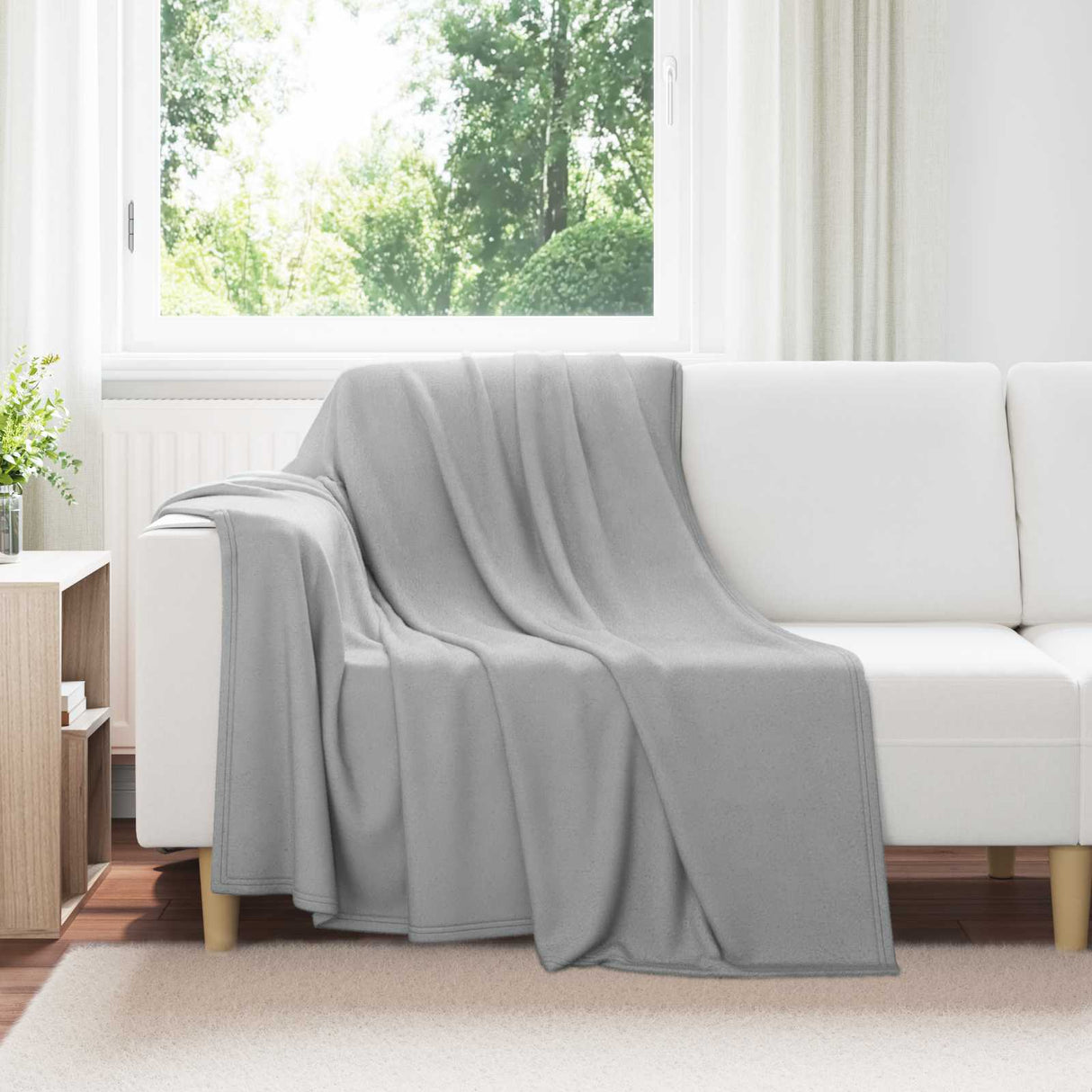 vidaXL throw Beige 170 x 130 cm 0.33 kg Fleece