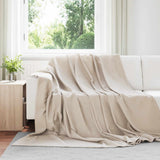 vidaXL throw Beige 170 x 130 cm 0.33 kg Fleece