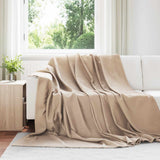 vidaXL throw Beige 170 x 130 cm 0.33 kg Fleece