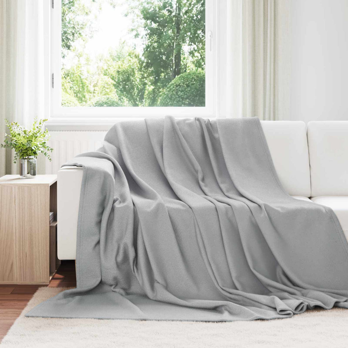 vidaXL throw Beige 170 x 130 cm 0.33 kg Fleece