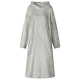 vidaXL Deken hoodie Beige S Flanel