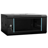 vidaXL Netwerkkast voor aan de muur 4U 19" IP20 600x450x285 mm