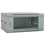 vidaXL Netwerkkast voor aan de muur 4U 19" IP20 600x450x285 mm