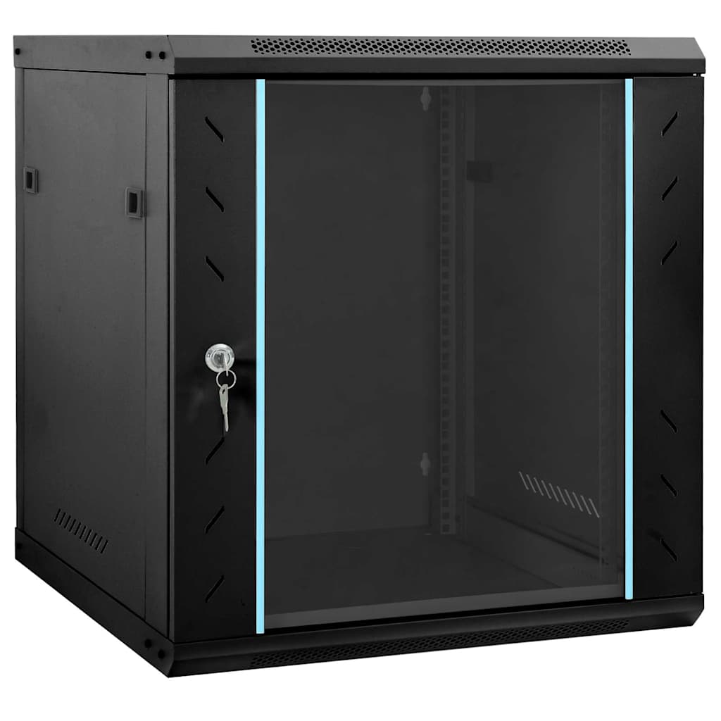 vidaXL Netwerkkast voor aan de muur 4U 19" IP20 600x450x285 mm