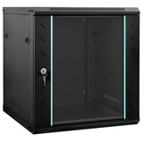 vidaXL Netwerkkast voor aan de muur 4U 19" IP20 600x450x285 mm