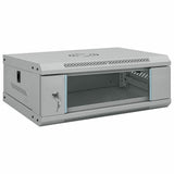 vidaXL Netwerkkast voor aan de muur 4U 19" IP20 600x450x285 mm