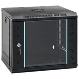 vidaXL Netwerkkast voor aan de muur 4U 19" IP20 600x450x285 mm