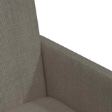 vidaXL Eetkamerstoelen met wielen 2 pcs Lichtgrijs 57 x 66 x 94 cm