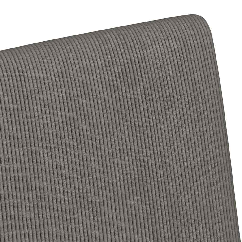 vidaXL Eetkamerstoelen met wielen 2 pcs Lichtgrijs 57 x 66 x 94 cm