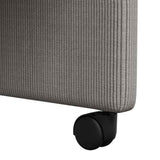 vidaXL Eetkamerstoelen met wielen 2 pcs Lichtgrijs 57 x 66 x 94 cm