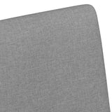 vidaXL Dining Chairs with Wheels 2 pcs Light Grey 57 x 66 x 94 cm