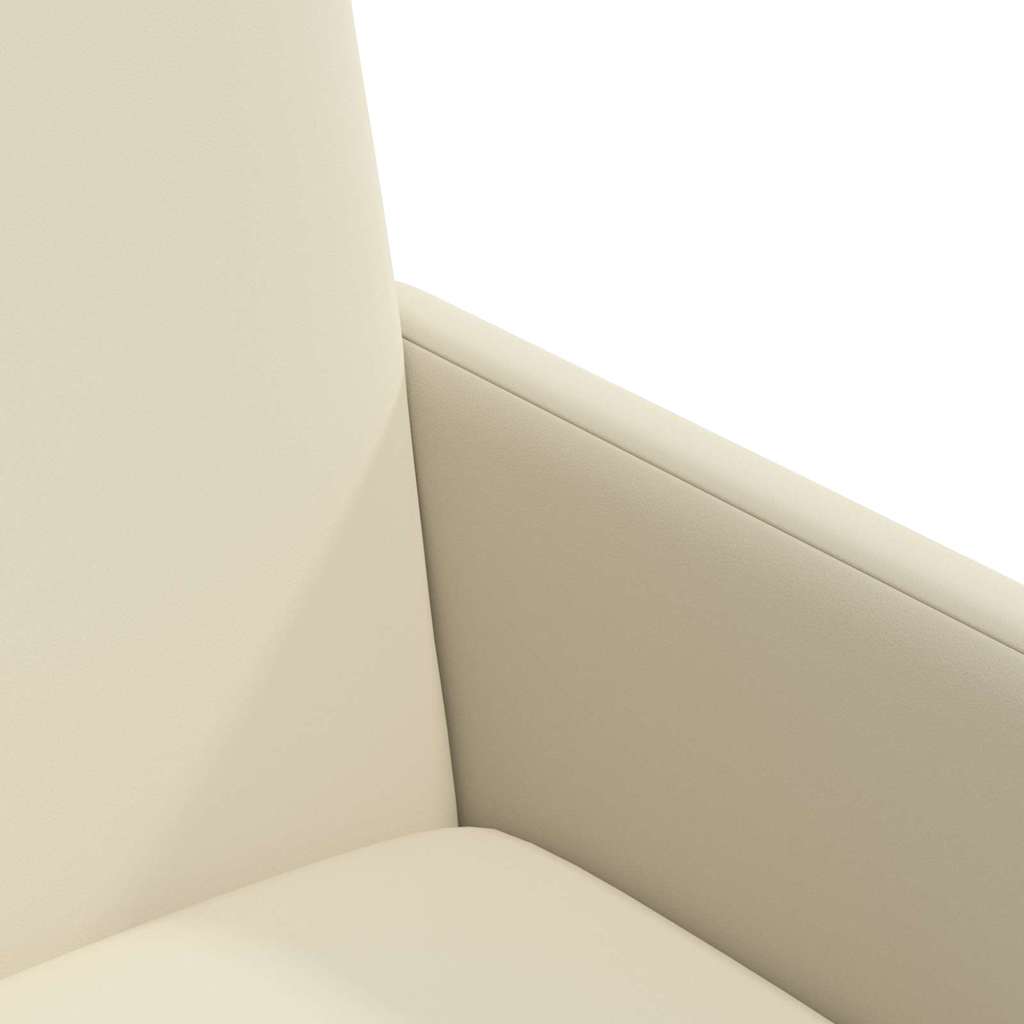 vidaXL Eetkamerstoelen met wielen 2 pcs Crème 57 x 66 x 94 cm