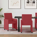 vidaXL Eetkamerstoelen met wielen 2 pcs Crème 57 x 66 x 94 cm