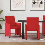 vidaXL Eetkamerstoelen met wielen 2 pcs Crème 57 x 66 x 94 cm